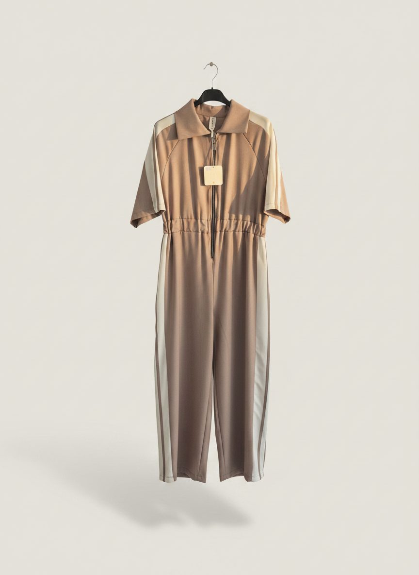 Premium Chic Jumpsuit in Earthy Tones — clothing